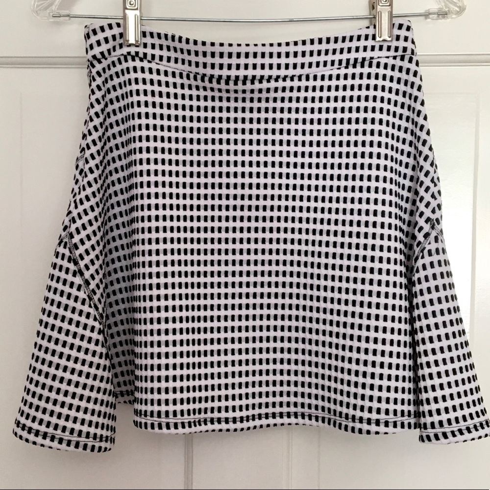 Gingham skater skirt